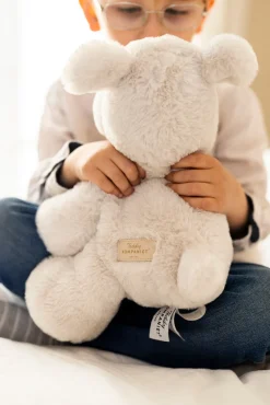 Outlet Teddy Mocca stor, hund grå, 34 cm Bamser