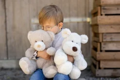 Outlet Teddy Mocca stor, hund grå, 34 cm Bamser