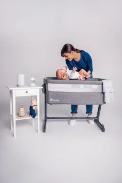 Clearance Theo side by side - mørkegrå Børn Side By Side Senge