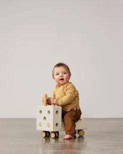 Online Tiny ride Sand Grey / Honey Yellow Store Byggesæt|Tumlemøbler