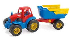 Hot Traktor m. hænger-plastikhjul Traktorer & Fly