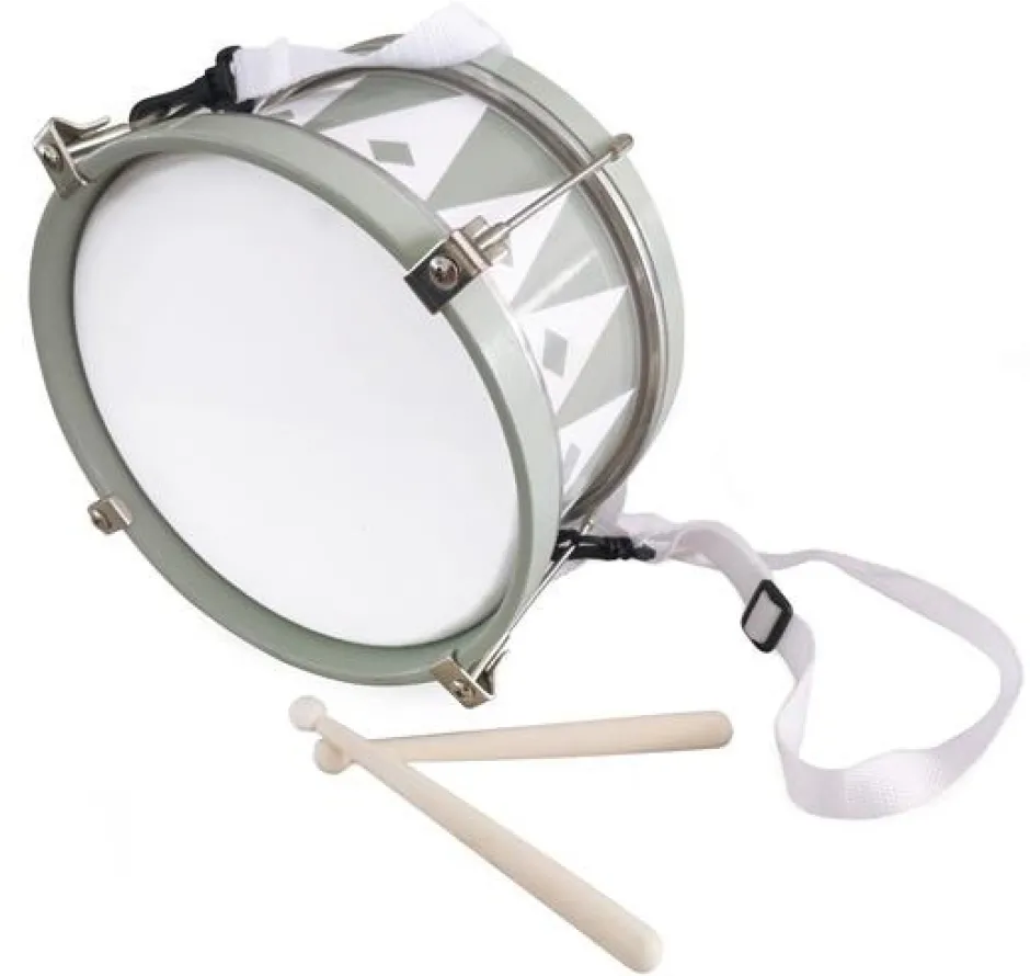 Outlet Tromme med harlekin, oliven grøn Musiklegetøj