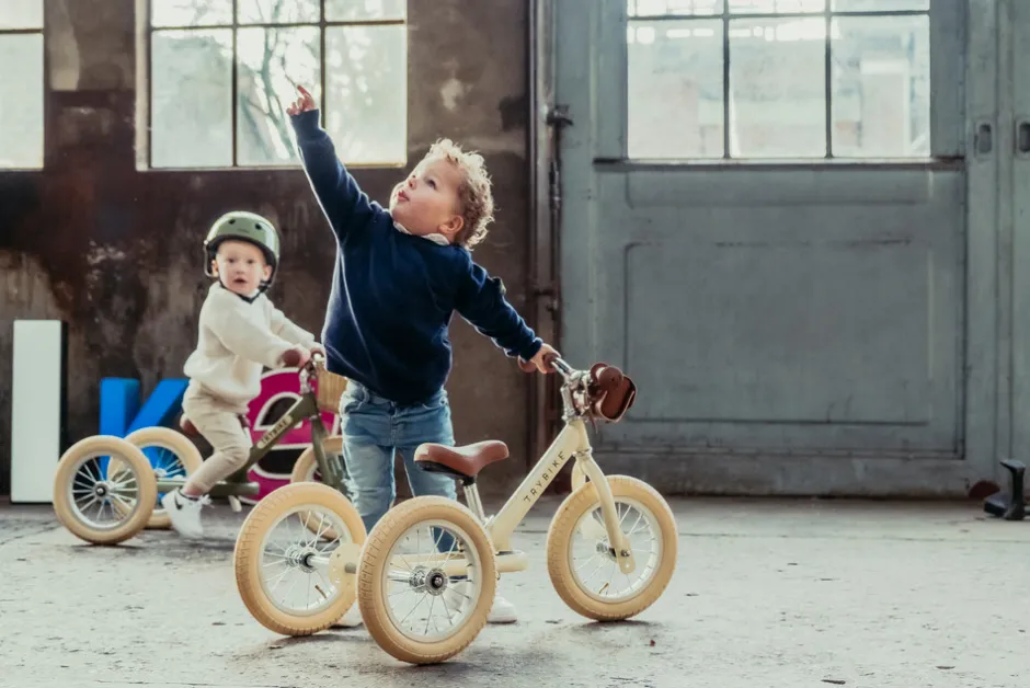 Online 3-Hjul, Vintage Creme Løbecykler & Cykler