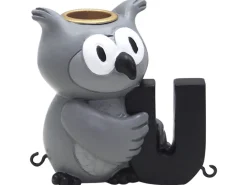 New U bogstav med ugle til navnetog Børn Fødselsdagstoge