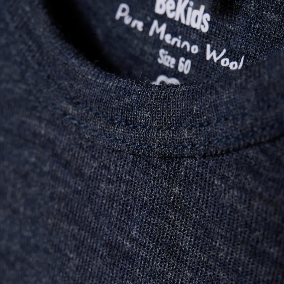 New Uld body langærmet - solid - Sky Captain Melange Uldbodyer|Bodystocking Langærmet