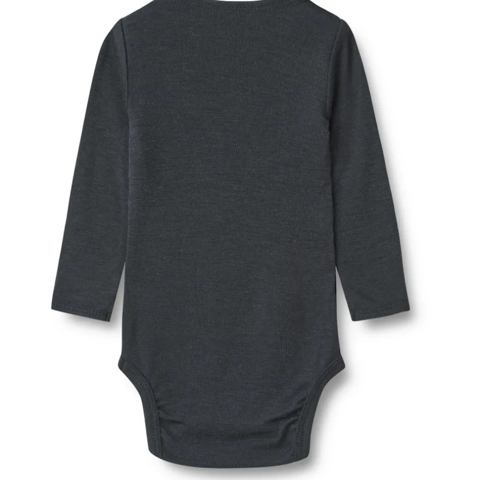 Discount Uld body langærmet Lucca - Navy Uldbodyer|Bodystocking Langærmet