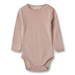 Clearance Uld body langærmet Lucca - Dry Rose Uldbodyer|Bodystocking Langærmet