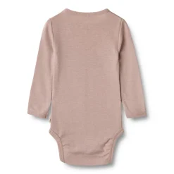 Clearance Uld body langærmet Lucca - Dry Rose Uldbodyer|Bodystocking Langærmet