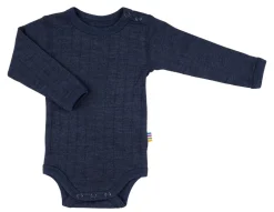 Hot Uld Bodystocking - Navy Uldbodyer|Bodystocking Langærmet