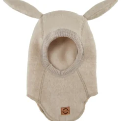 Hot Uld elehanthue med kaninører - Melange Offwhite Elefanthuer & Huer|Uldhuer, Uldvanter & Uldfutter