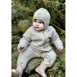 Outlet Uld fullface - MELANGE OFF WHITE Elefanthuer & Huer|Uldhuer, Uldvanter & Uldfutter