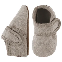 Best Uld hjemmesko - Beige Melange Uld Hjemmesko