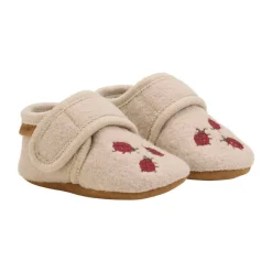 Uld hjemmesko m. broderi - 2460 Uld Hjemmesko