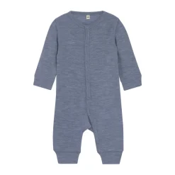 Uld jumpsuit - solid - Folkstone Gray Melange Ulddragter|Heldragter U. Fod