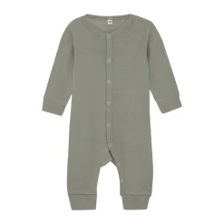Best Uld jumpsuit - solid - Forest Fog Melange Ulddragter|Heldragter U. Fod