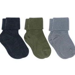Hot Uld rib baby strømpe 3 pak - 1235 Strømper|Multipack