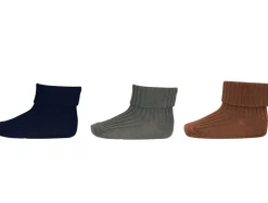 Uld rib baby strømpe 3 pak - Peacan Pie Strømper|Multipack