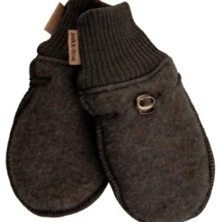 Outlet Uld vanter - DARK BROWN MELANGE Uldhuer, Uldvanter & Uldfutter