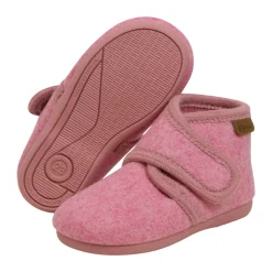 Outlet Uldhjemmesko velcro - Wild Rose Uld Hjemmesko|Hjemmesko