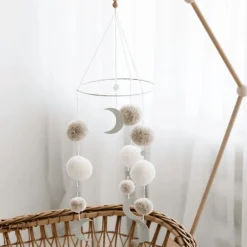 Clearance Uro pom pom, beige Børn Uroer