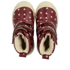 Sale Vandafvisende TEX-støvle med hjerteprint - 3951 Vinterstøvler