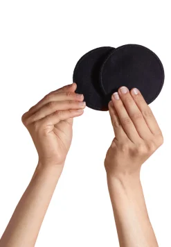 Vaskbar amme indlæg i bomuld sort Ammeindlæg/Ammebrikker