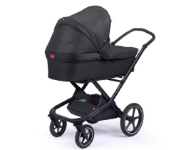 Discount Vida - Black melange Barnevogne Med Langt Liggemål