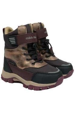 Outlet Vinterstøvle Tex Velcro - Raisin Vinterstøvler