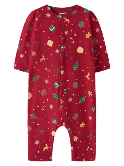 Online Vismas natdragt - Jester red Juletøj|Heldragter U. Fod