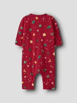 Online Vismas natdragt - Jester red Juletøj|Heldragter U. Fod