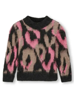 Wild langærmet o-neck strik - PIRATE BLACK Cardigans, Veste & Trøjer