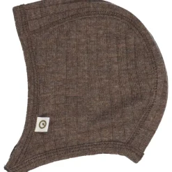Hot Woolly hat i merinould - Walnut melange Babyhjelme|Uldhuer, Uldvanter & Uldfutter