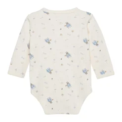 Clearance Wrap body ls - Ashley blue Bodystocking M. Skrålukning|Præmatur Tøj