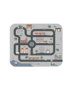 New XL Underlag - lille landsby lys grå Service