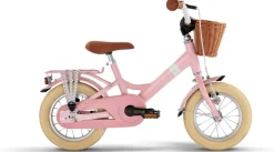 Youke Classic 12,Alu legecykel med kurv retro rose Løbecykler & Cykler