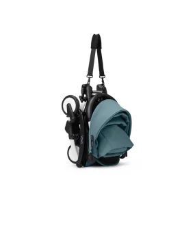 Sale YOYO³ Klapvogn - aqua på hvidt stel Rejseklapvogne