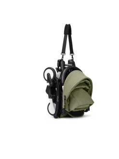 Hot YOYO³ Klapvogn - olive på hvidt stel Rejseklapvogne