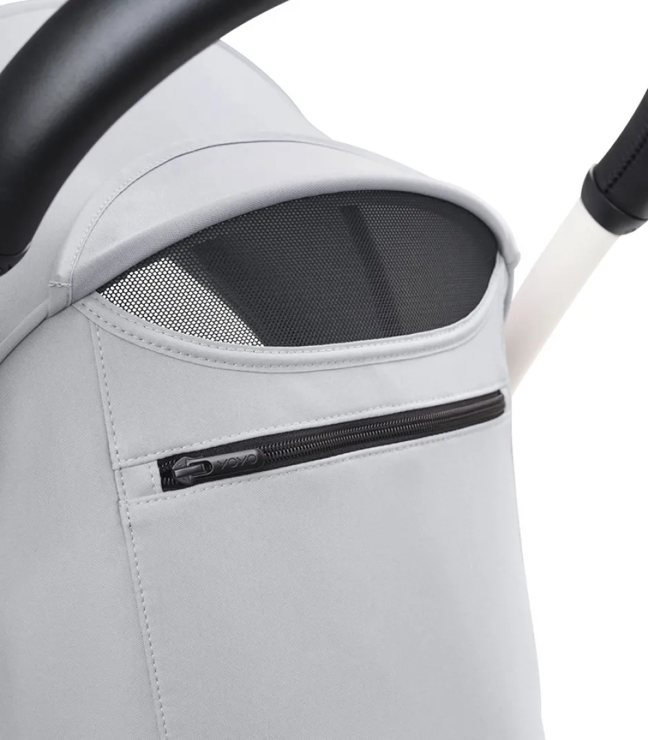 Clearance YOYO³ Klapvogn - stone på hvidt stel Rejseklapvogne