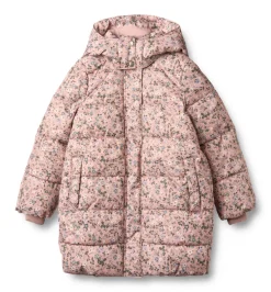 Hot Yrsa Puffer Jakke - Rose powder flowers Vinterjakker & Bukser