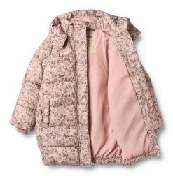Hot Yrsa Puffer Jakke - Rose powder flowers Vinterjakker & Bukser